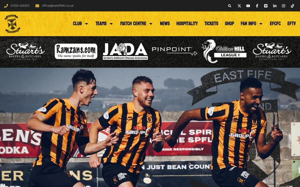 The East Fife FC website