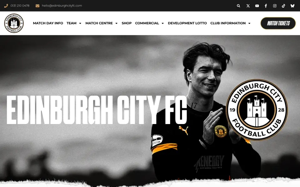 The Edinburgh City FC website