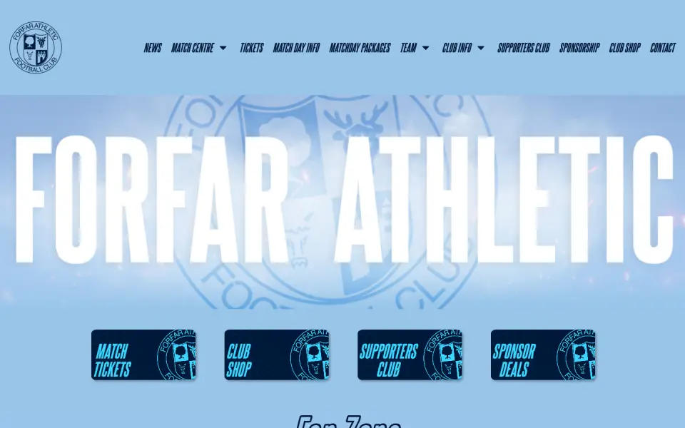 The Forfar Athletic FC website